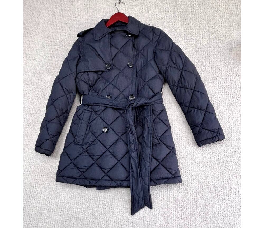 Sam Edelman Women's Navy Blue Quilted Coat Size S #58925